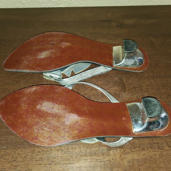 Silver Star Rhinestone Shoes Size 8 - Picture 4 of 4